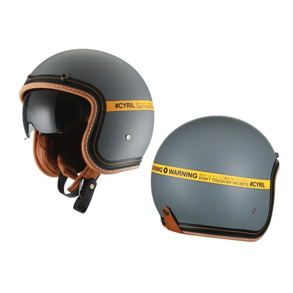 Vintage Half Face Helmet | DOT Certified & ECE Certified - View 10 | Henderson Shop