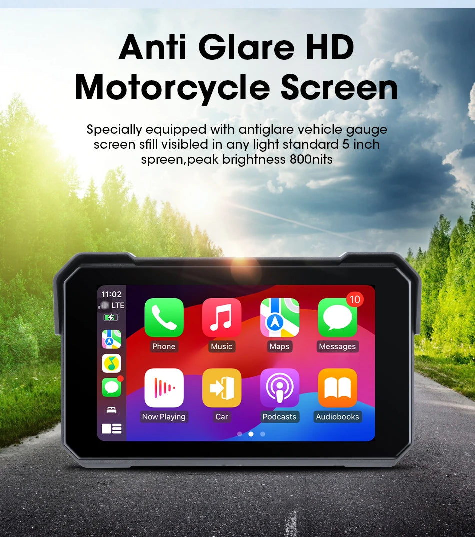 Jansite Motorcycle GPS Navigator | Waterproof & CarPlay - View 15 | Henderson Shop