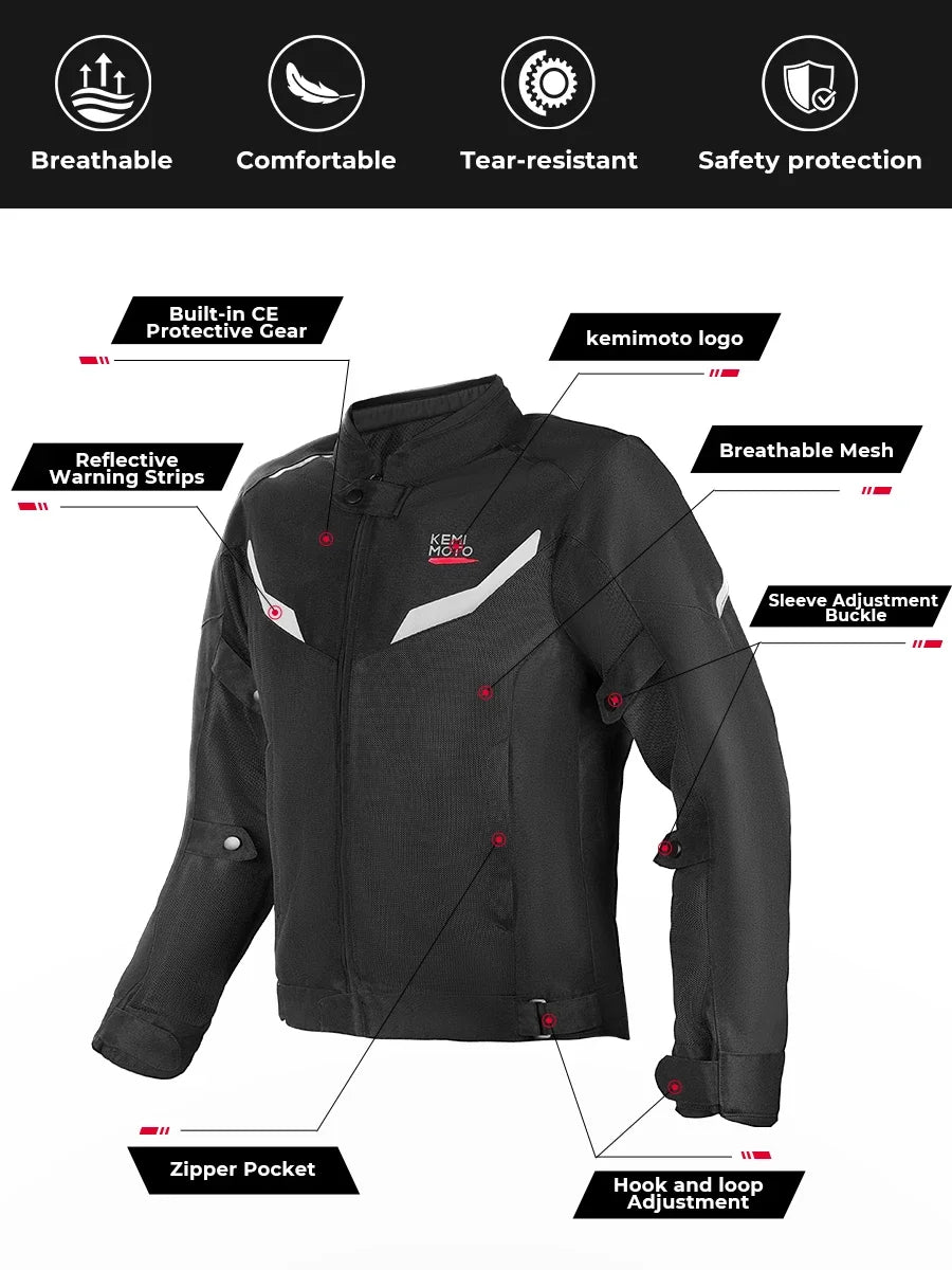 Mesh Motorcycle Jacket | Mesh & Breathable - View 8 | Henderson Shop