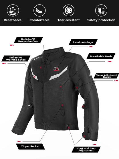 Mesh Motorcycle Jacket | Mesh & Breathable - View 8 | Henderson Shop