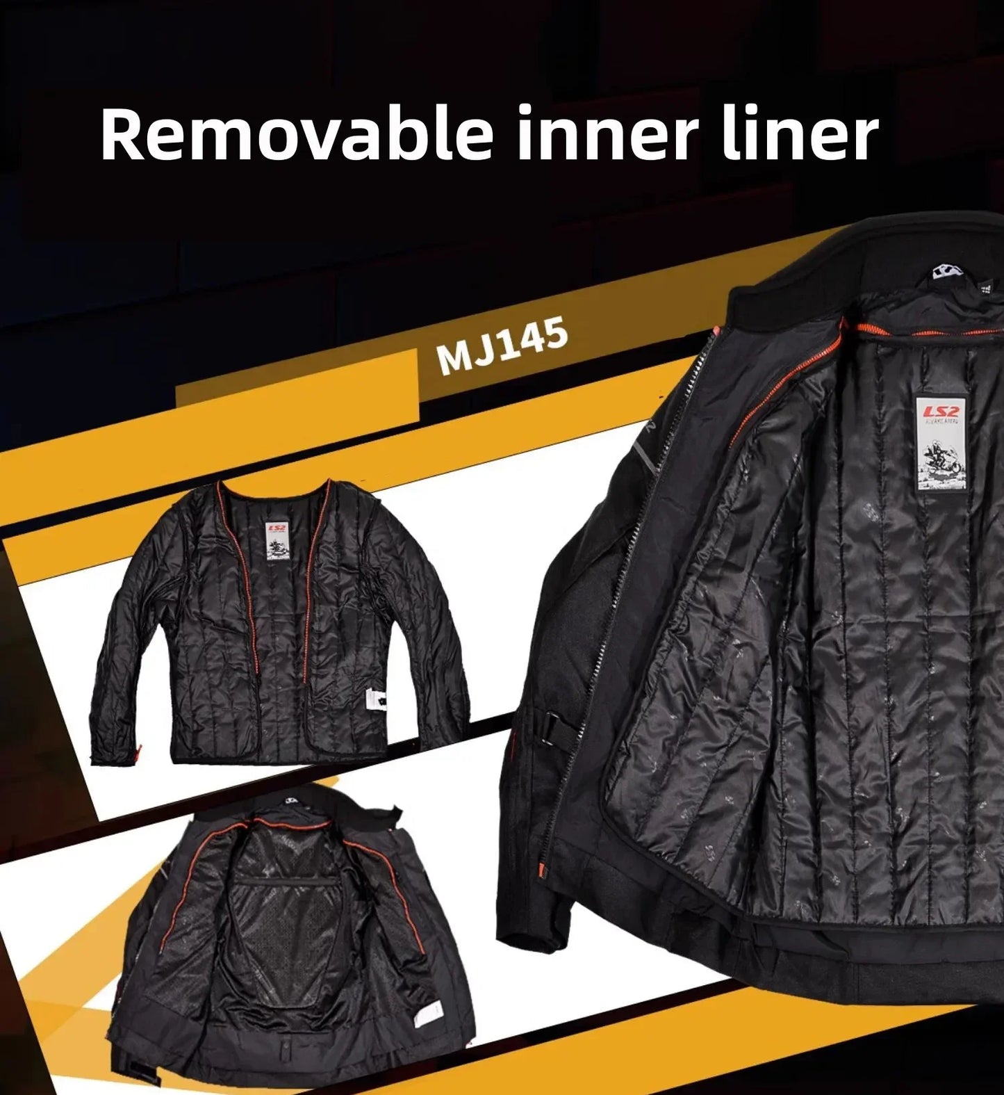 Hendersonshop LS2 Winter Motorcycle Jacket Men Women Waterproof Windproof Biker Jacket