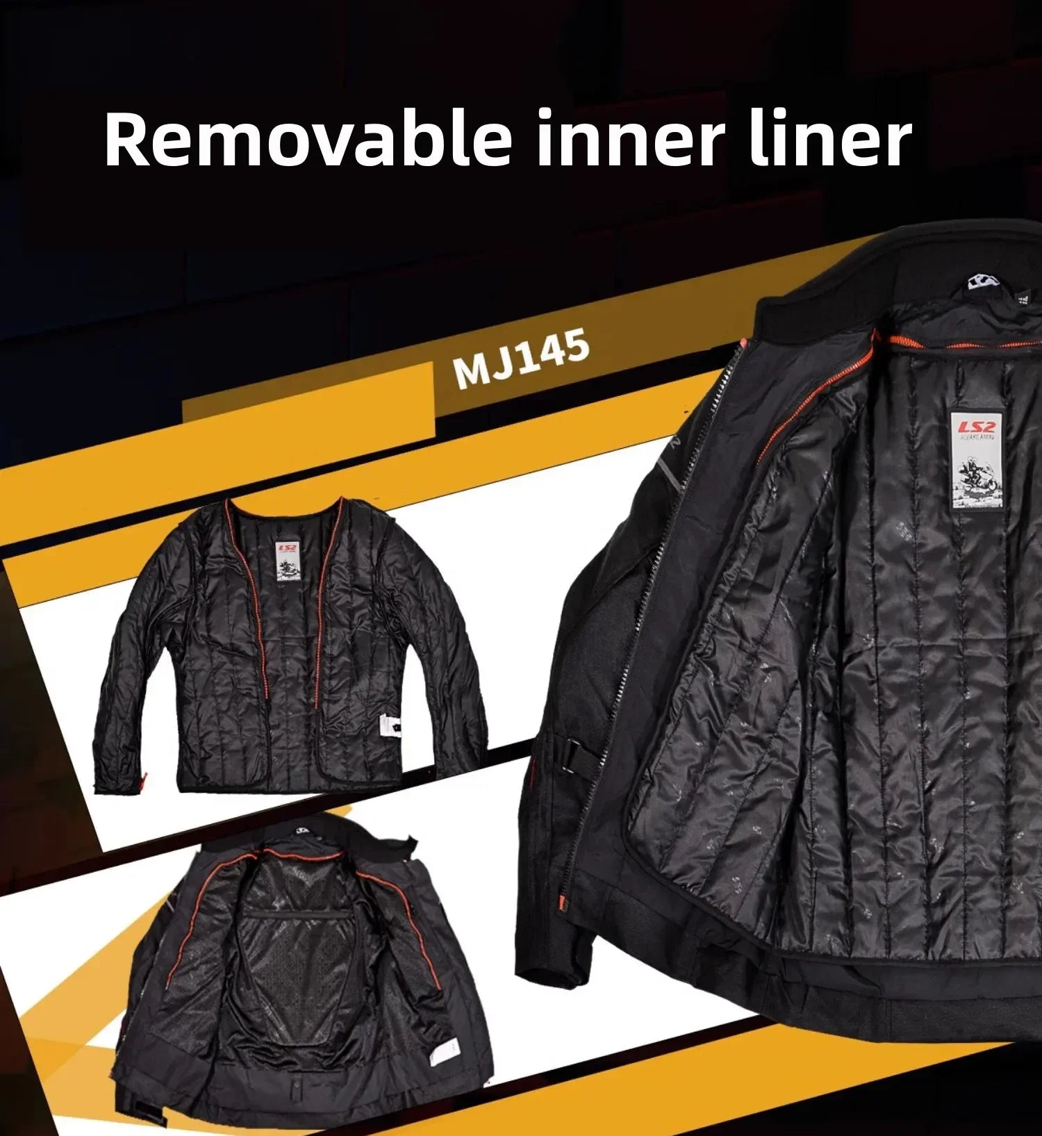 Hendersonshop LS2 Winter Motorcycle Jacket Men Women Waterproof Windproof Biker Jacket