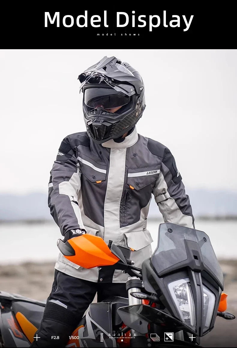 Hendersonshop LYSCHY Motocross Jacket Pants Autumn Winter Waterproof Warm Motorcycle Riding