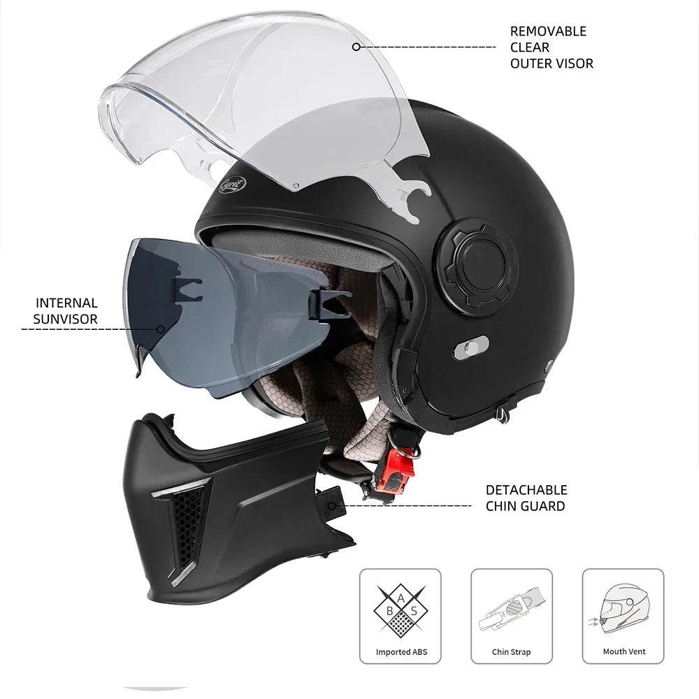 Modular Full Face Helmet | DOT Certified & ECE Certified - View 5 | Henderson Shop