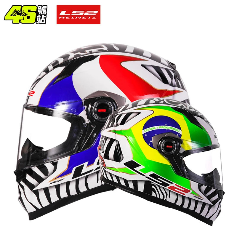 Helmets - LS2 Full Face Capacete Masculino ls2 FF358 Motocross Racing Man