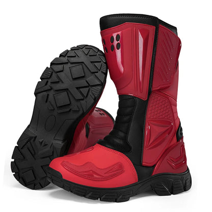 Motocross Dirt Bike Boots Off-Road Motorcycle Riding Shoe TPU Protection Ankle Support Anti-Slip Sole Adventure Enduro Boots Men