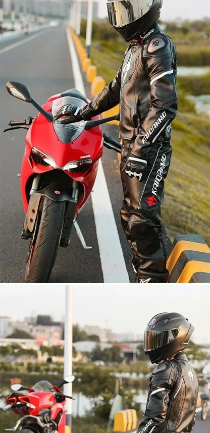 Hendersonshop Motorcycle Jacket Male Waterproof Winter Warm Racing Suit Motorcycle Female