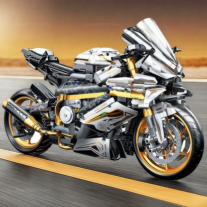 2000PCS+ Tech 1:5 Motorcycle Building Blocks Set for Adult Racing Motorcycle ... | Henderson Shop
