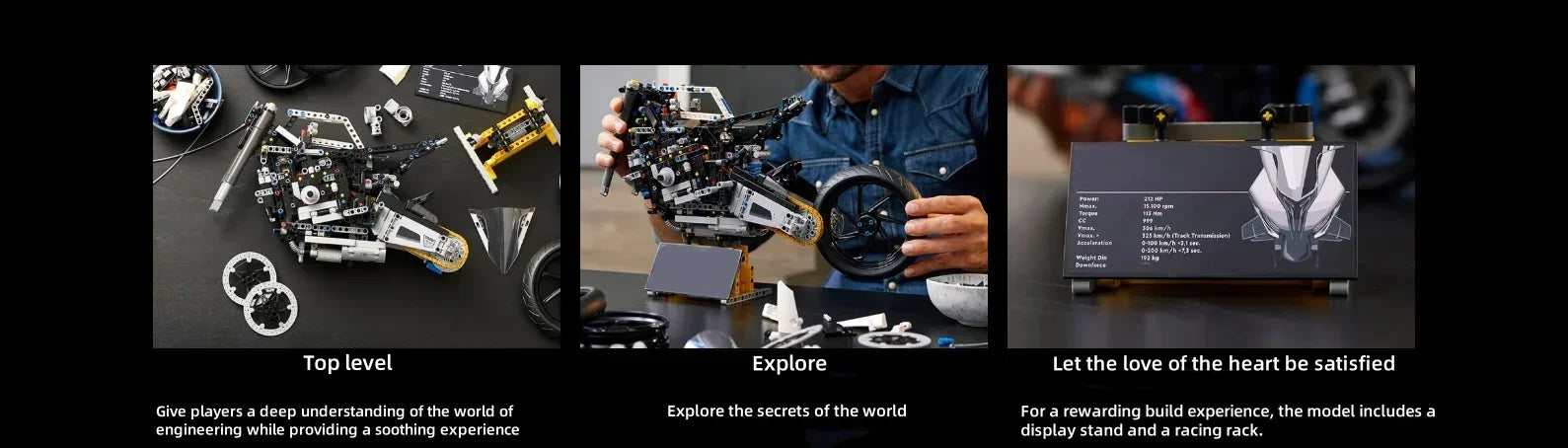 2025 New 1920Pcs 1:5 Motorcycle Building Blocks Toy Set Motorcycle Model Cons... | Henderson Shop