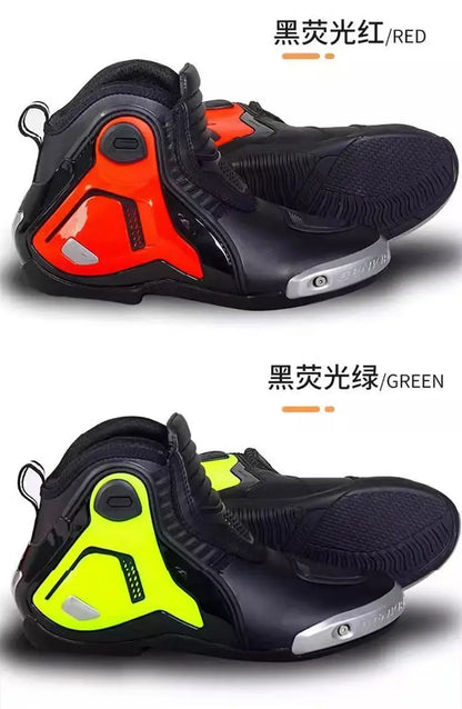 BENKIA Motorcycle Boots Men Professional Track Riding Botas