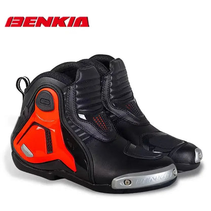 BENKIA Motorcycle Boots Men Professional Track Riding Botas