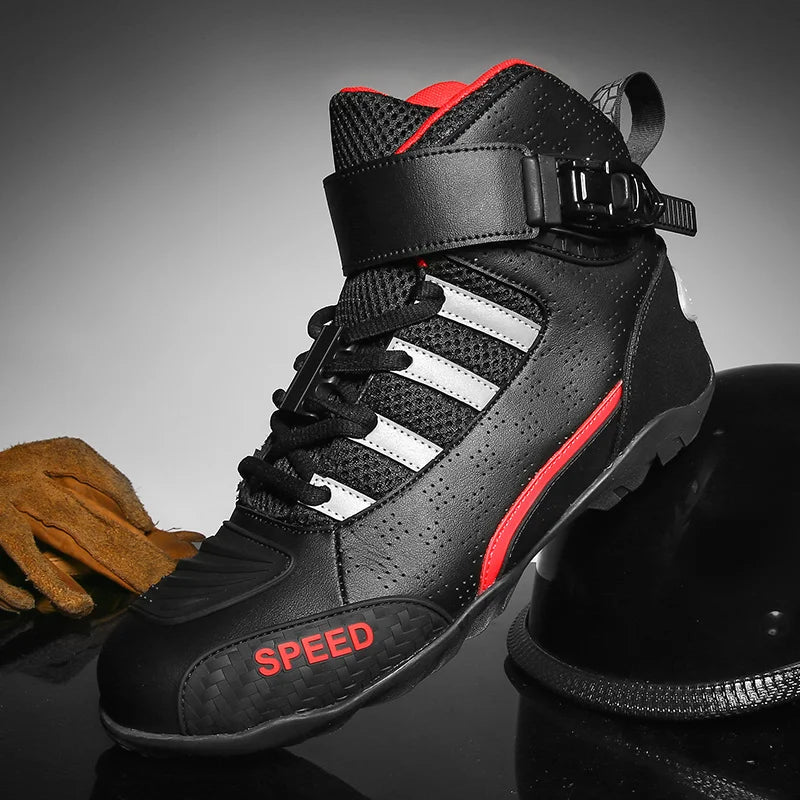 Racing Motorcycle Boots | Leather & Breathable - View 5 | Henderson Shop