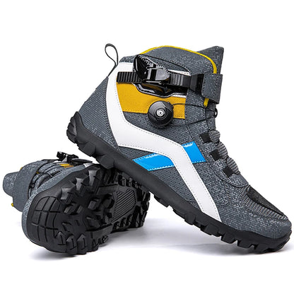 Hendersonshop Motorcycle boots Casual men's motorcycle shoes Motorcycle riding shoes Leather