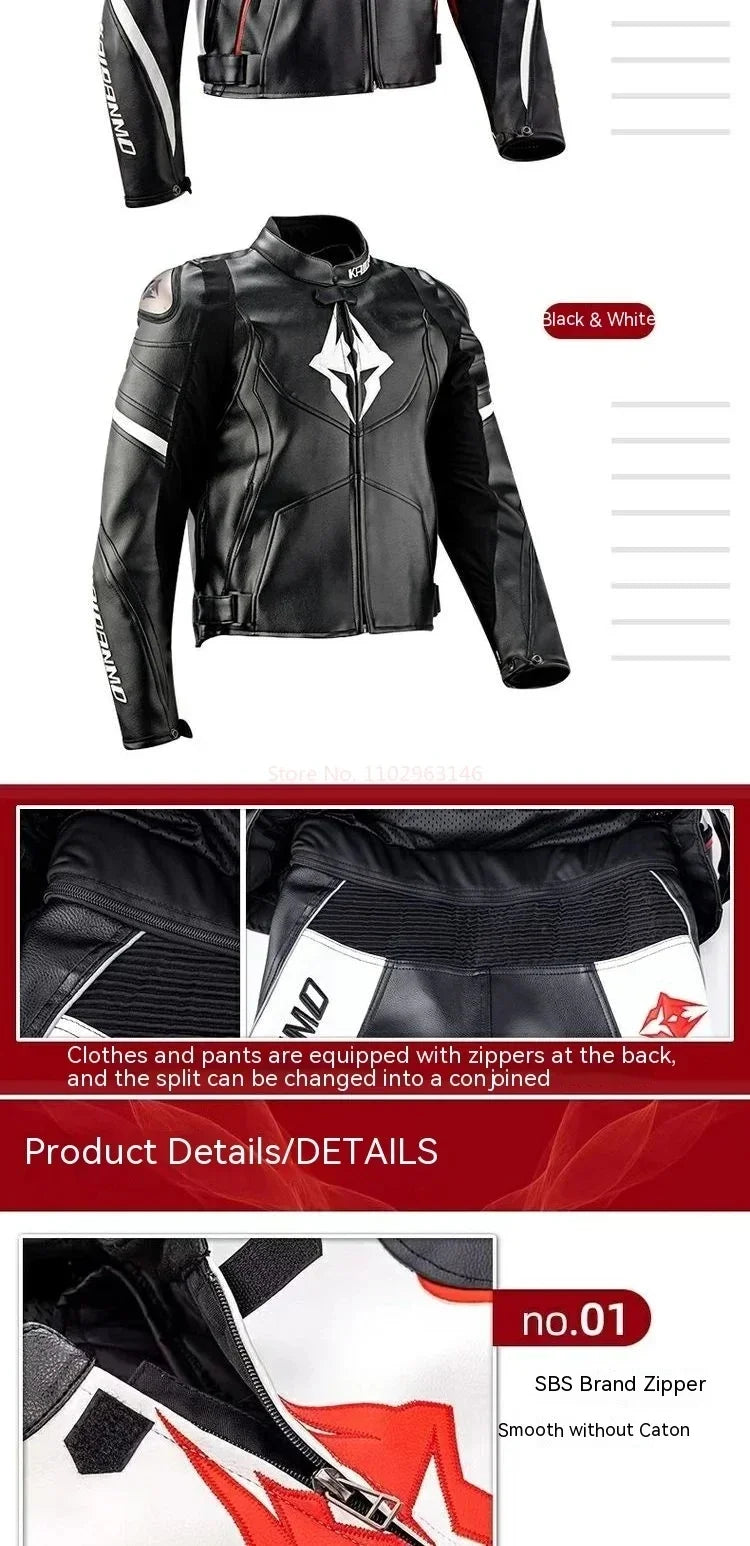 Hendersonshop Motorcycle Jacket Male Waterproof Winter Warm Racing Suit Motorcycle Female