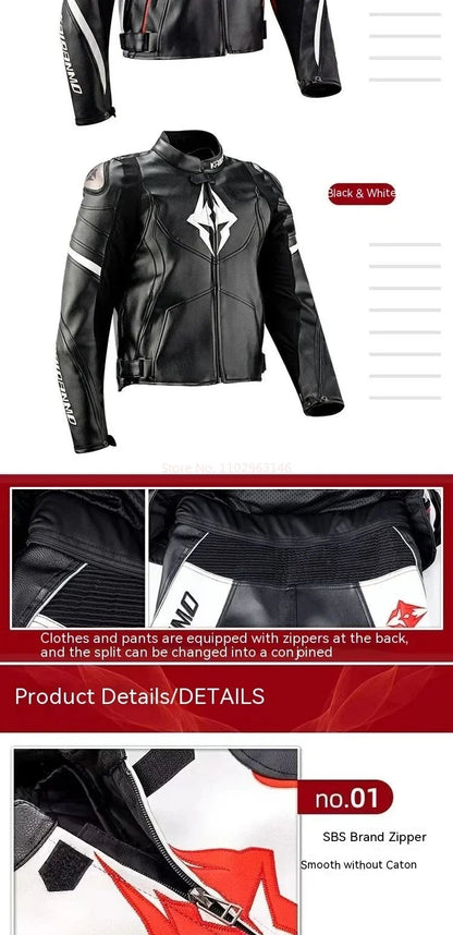 Hendersonshop Motorcycle Jacket Male Waterproof Winter Warm Racing Suit Motorcycle Female
