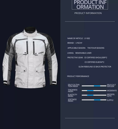 Motorcycle Jacket Pants Suit Waterproof Men Motorbike Riding Moto Jacket Prot... | Henderson Shop