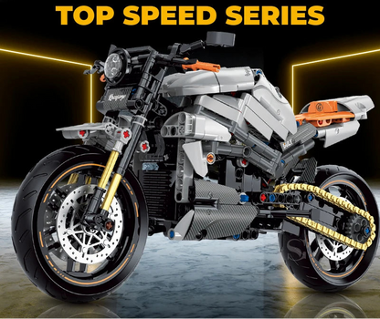 500+pcs 1:8 technology motorcycle block model;highly simulate the original ca... | Henderson Shop