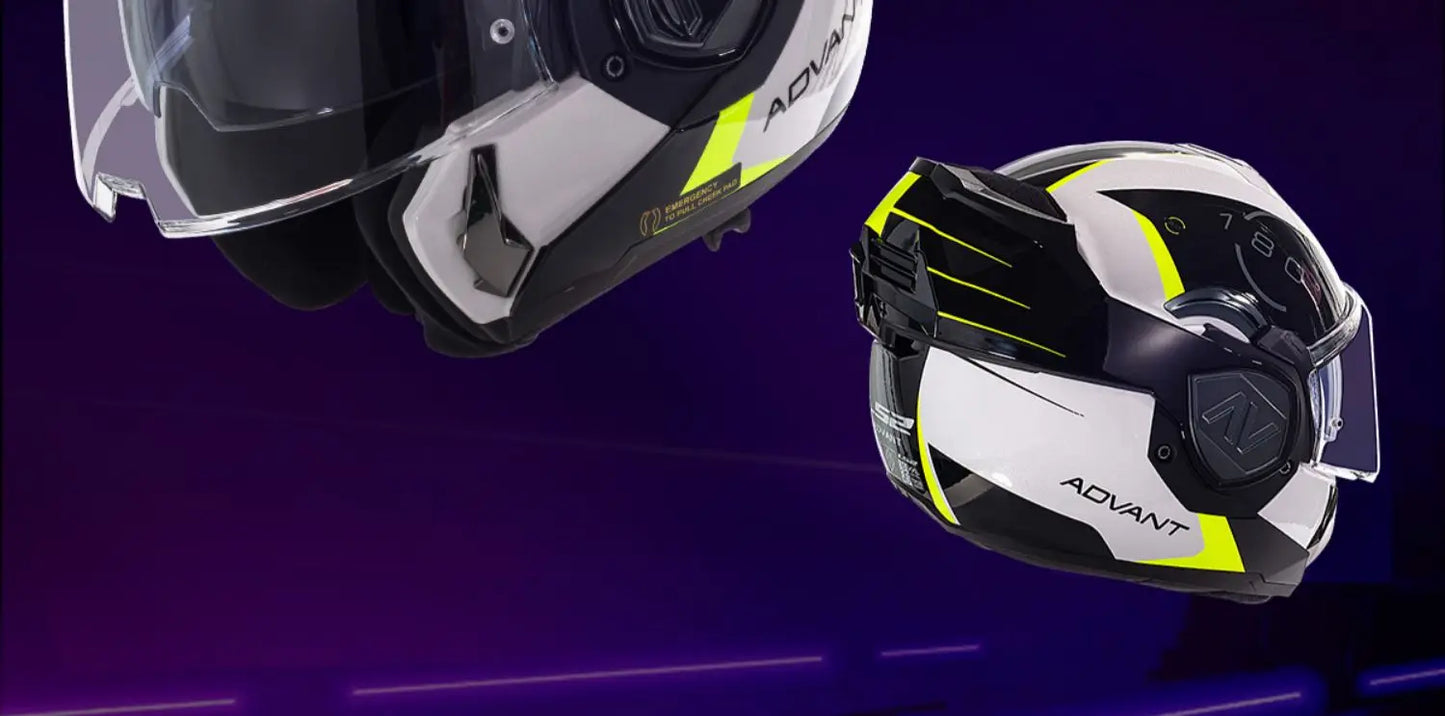 Hendersonshop LS2 FF906 Advant Flip Up Face Helmets ECE Motorcycle Modular