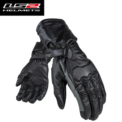 Hendersonshop LS2 MG003 Motorcycle gloves Winter cowhide windproof and waterproof touch