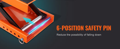 SucceBuy 1100 LBS Motorcycle Lift Motorcycle Scissor Lift Jack with Wide Deck & Safety Pin Steel Scissor Jack Fit for Motorcycle