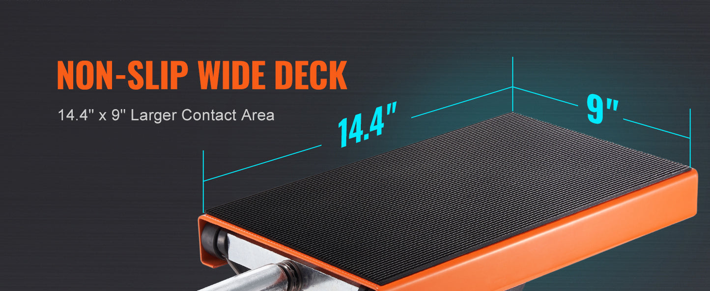 SucceBuy 1100 LBS Motorcycle Lift Motorcycle Scissor Lift Jack with Wide Deck & Safety Pin Steel Scissor Jack Fit for Motorcycle