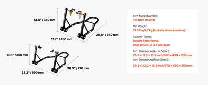 Motorcycle Stand Lift 850lbs - View 16 | Henderson Shop